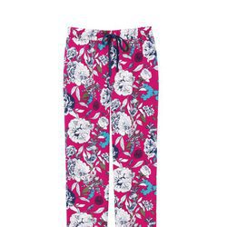 Pantalón de pijama fucsia con estampados florales de la colección primavera/verano 2016 de Etam