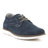 zapato en terciopelo azul marino de la colección primavera/verano 2016 de merkal
