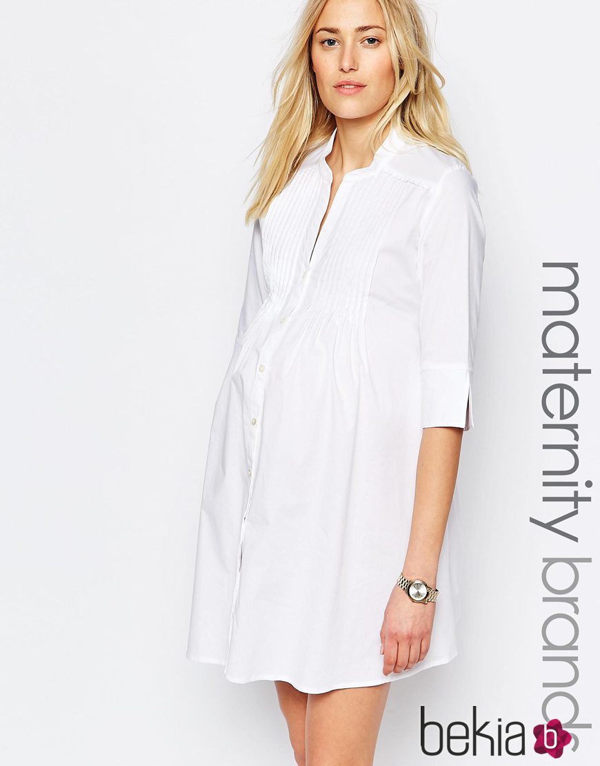 Blusón blanco de Asos de la colección maternidad primavera/verano 2016