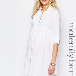 Blusón blanco de Asos de la colección maternidad primavera/verano 2016
