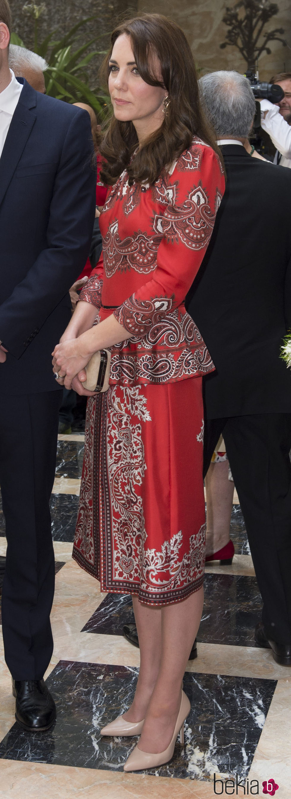 Kate Middleton en el Taj Mahal Palace Hotel el primer día de su viaje oficial a la India  y Bhutan