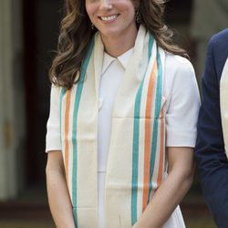 Kate Middleton en la llegada al Old Birla House del Tour of the Gandhi Smriti museum