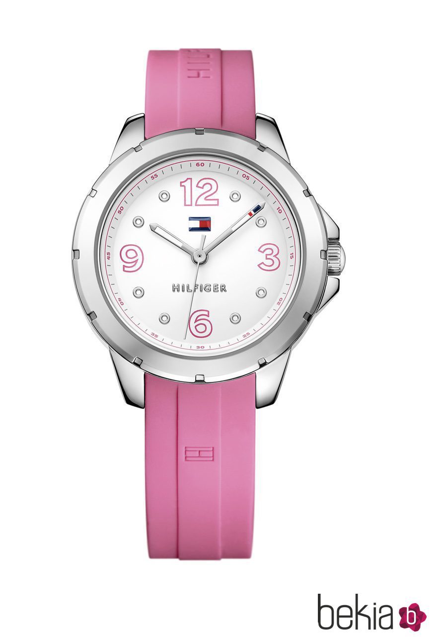 Reloj para niña con correa rosada de Tommy Hilfiger 'Protagonista por un día 2016