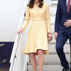 Kate Middleton en la llegada a Paro International Airport
