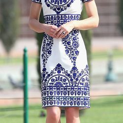 Kate Middleton en el Taj Mahal durante su visita a India