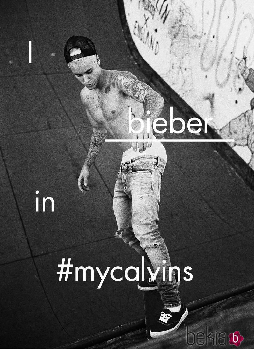 Justin Bieber posa haciendo skate para la campaña primavera/verano 2016 de Calvin Klein