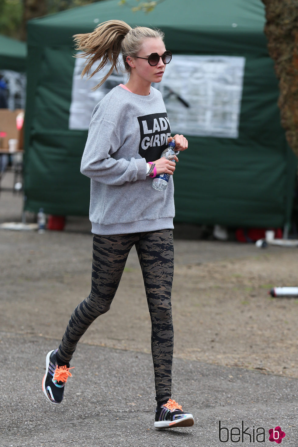 Cara Delevingne en una carrera benéfica en Londres