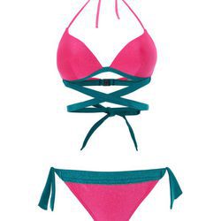 Bikini push up rojo y verde de la nueva colección de verano de Alma Bloom 2016