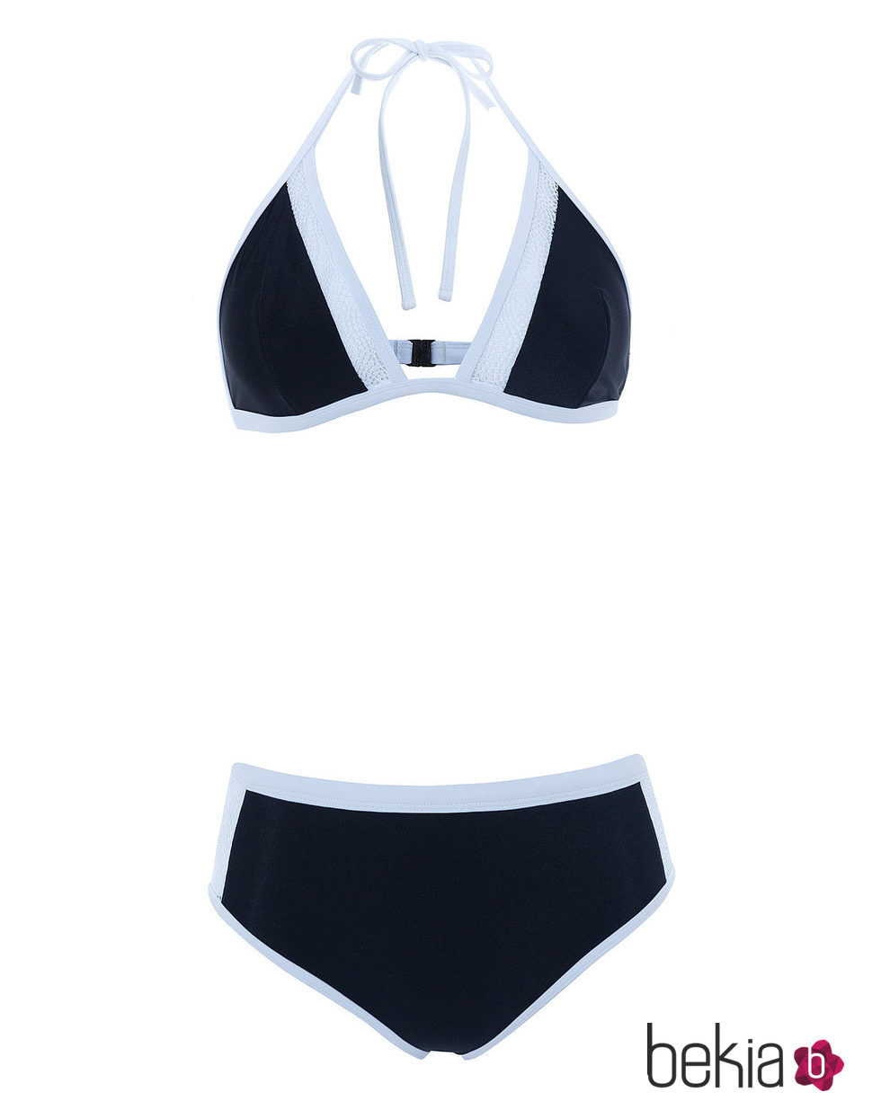 Bikini escote halter blanco de la nueva colección de verano de Alma Bloom 2016