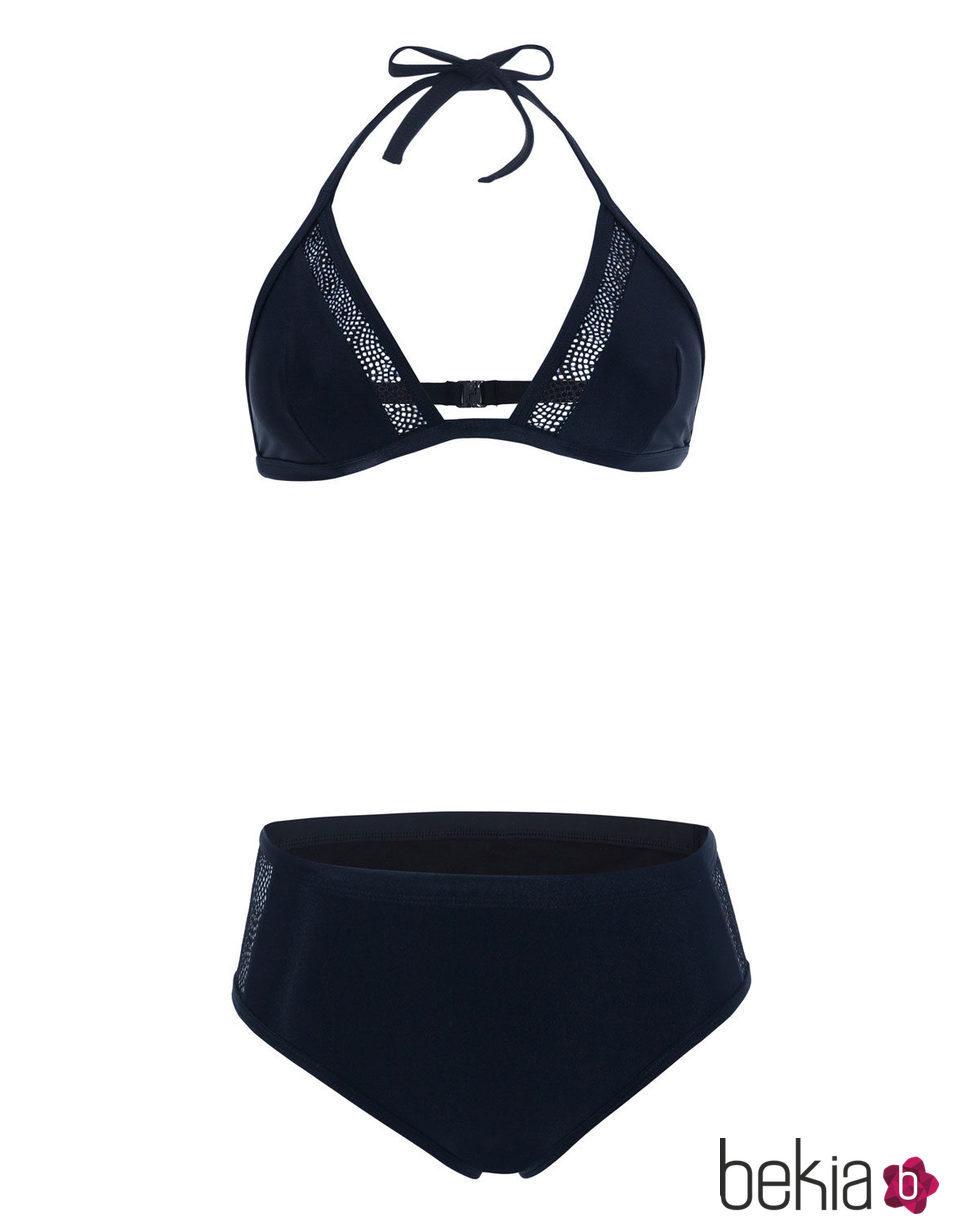 Bikini escote halter negro de la nueva colección de verano de Alma Bloom 2016