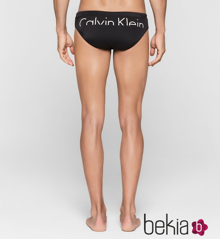 Swim Brief negro colección logotipo de Calvin Klein 2016 para hombres