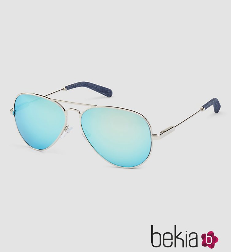 Gafas de sol de lente azul colección logotipo de Calvin Klein 2016 para hombres