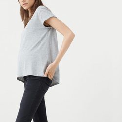 Jeans tiro medio de la nueva colección Maternity 2016 para Mango