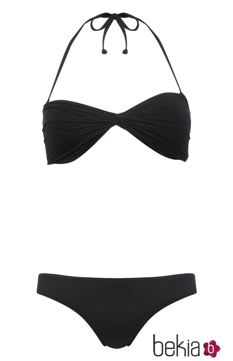 Bikini negro con escote cruzado de la temporada de verano 2016 de Primark