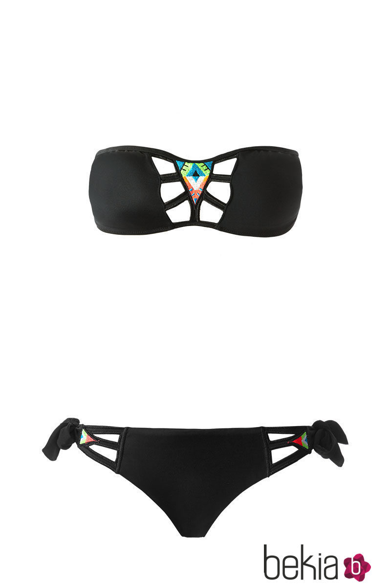 Bikini print boho negro de la temporada de verano 2016 de Calzedonia