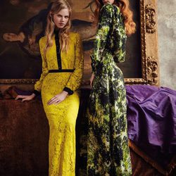 Vestidos crochet amarillo y estampado de la nueva colección otoño-invierno 2016/2017 de Dolores Promesas Heaven
