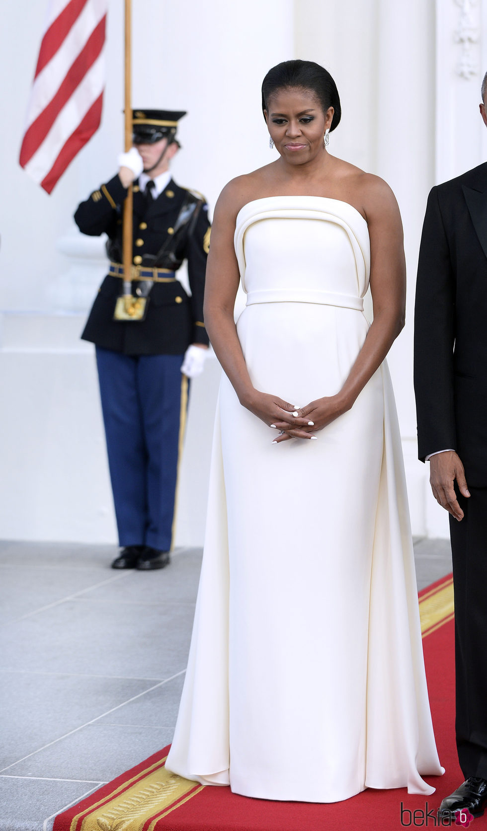 Michelle Obama en una cena de gala