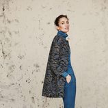 Nieves Álvarez con un total look azul de Trucco otoño/invierno 2016/2017