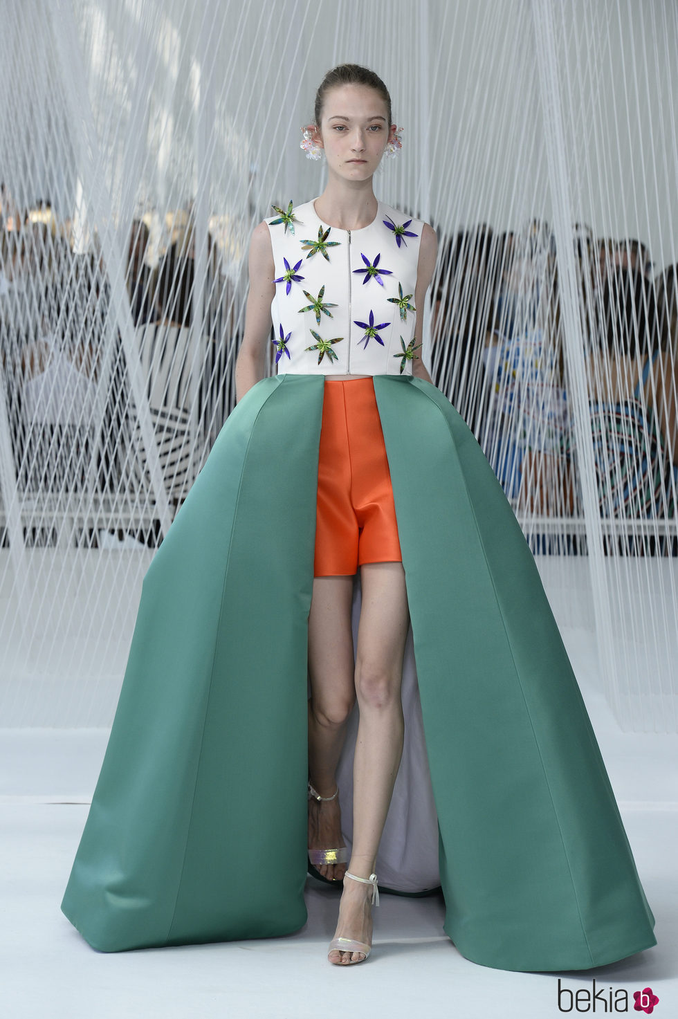 Falda con volúmen de Delpozo primavera/verano 2017 en la Semana de la Moda de Nueva York