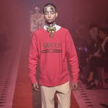 Jersey serigrafiado de Gucci primavera/verano 2017 en la Milán Fashion Week