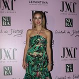 Marta Hazas con un vestido estampado en el desfile 'Mogambo' de Jorge Vázquez en la Madrid Fashion Week