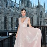 Miranda Kerr en el desfile de La Koradior en la Milán Fashion Week