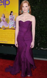 Jessica Chastain, elegancia de Oscar de la Renta