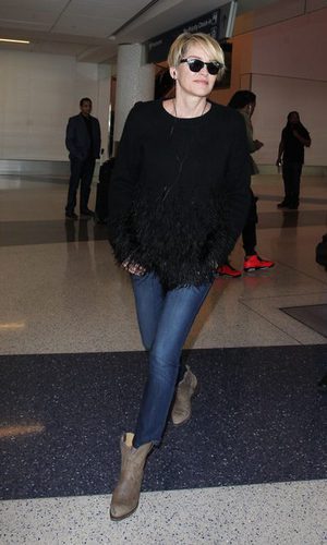 Sharon Stone, comodidad ante todo para viajar