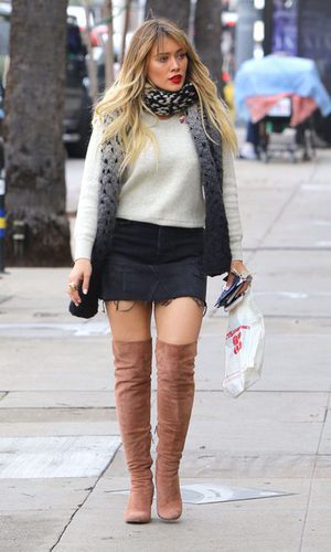 Hilary Duff apuesta por las 'legging boots'