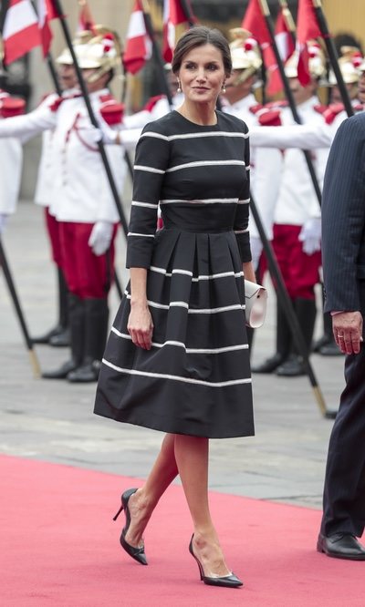 La Reina Letizia triunfa con las rayas