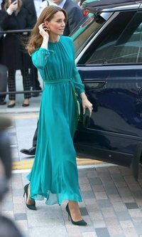 El vestido color esmeralda de Kate Middleton