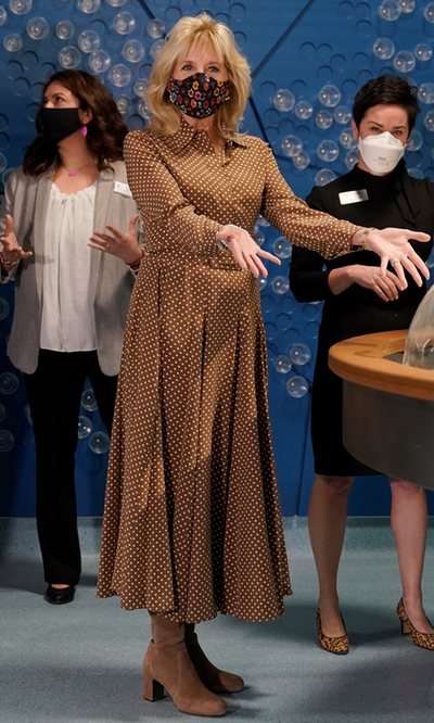 El vestido de lunares de Jill Biden con el que no quiere decir nada